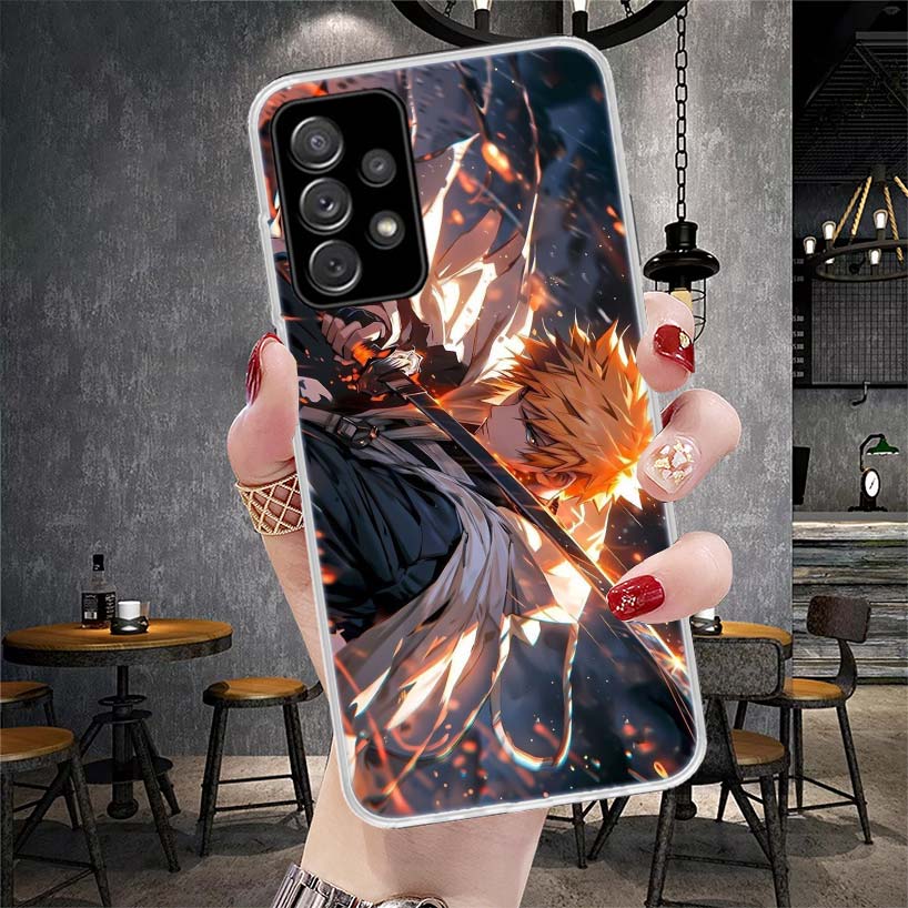 Kurosaki Ichigo Bleach Soft Phone Case For Samsung Galaxy A13 A14 A15 A16 A17 A53 A54 A55 A56 A57 A33 A34 A35 A36 A37 A23 A24 A2