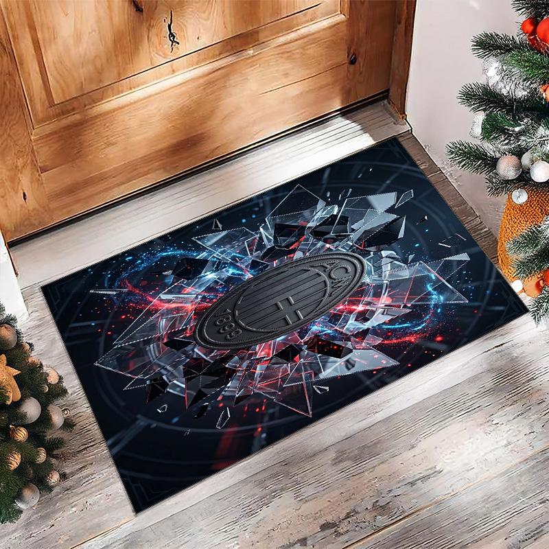 AC Mailand Bedruckter Flanell Teppich Rutschfest Weicher Polyester Boden Teppich Indoor Dekor Matte für Schlafzimmer Wohnzimmer Sofa Spielzimmer Heimdekoration
