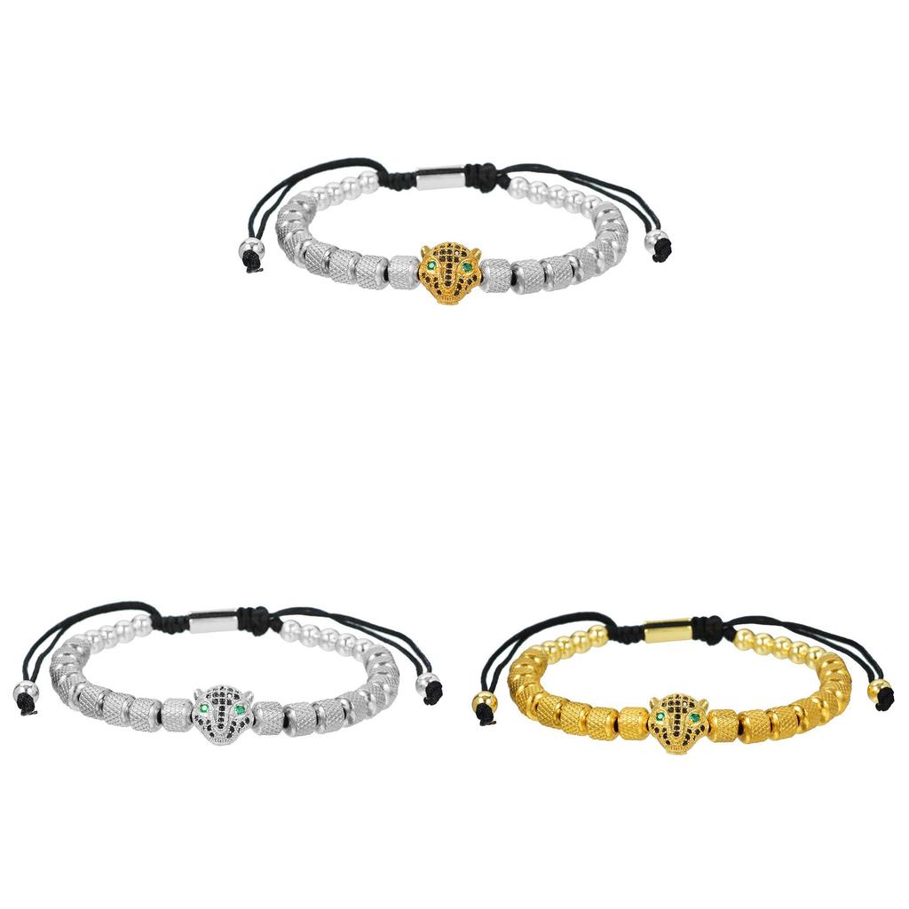 Leopard Animal Jewelry Bracelet With Adjustable Copper Material For Gift And Travel Souvenirs