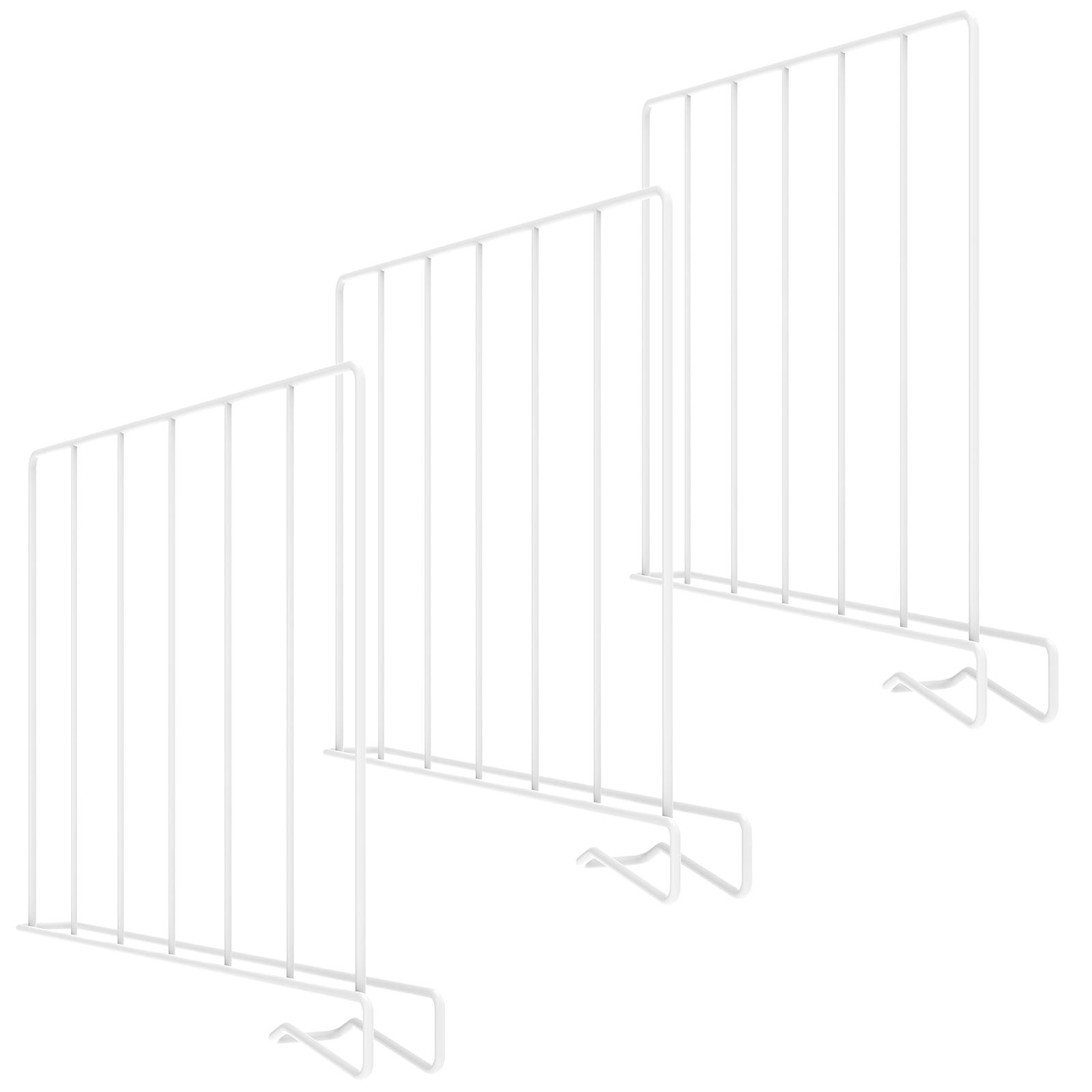 

3 шт. Разделитель для полки шкафа Металлический разделитель для гардероба Разделитель для полки Органайзер для шкафа Подвесной шкаф Экономия места Крючок