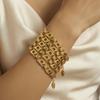 Trendy Hollow Flower Bracelet: Celebrity Couple Style with Unique, Versatile Design