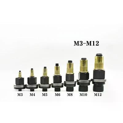 1/3/4/6/7 Stück Manuelles Nietwerkzeug-Set Für Sichere Befestigung Hand-Nietmutternpistolen-Set Mit M3 M4 M5 M6 M8 M10 M12 Muttern