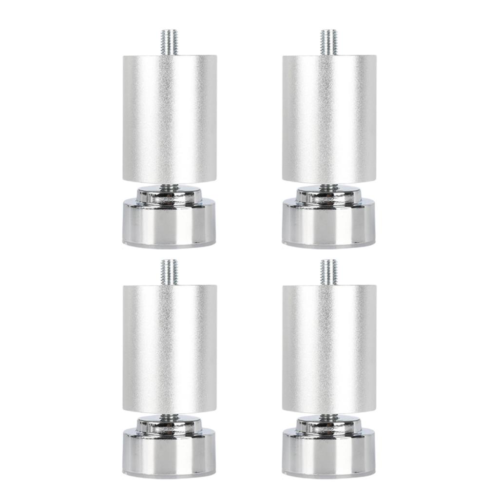 4x Sofa Legs Alloy Adjustable Heavy Duty Table Feet M10 Metal Furniture Legs for Bathroom Dining Table Wardrobes Couch Sofas