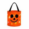 LED Halloween Wiaderko na Cukierki Duch Nadruk Halloweenowa Torba Tote Nowe Wiaderko Dynia Dzieci