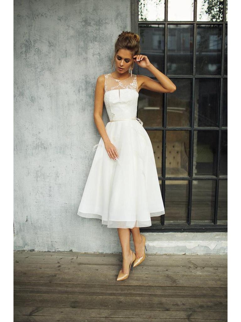 Wiosna/Lato Nowa Damska Sukienka Wieczorowa Bez Rękawów z Okrągłym Dekoltem