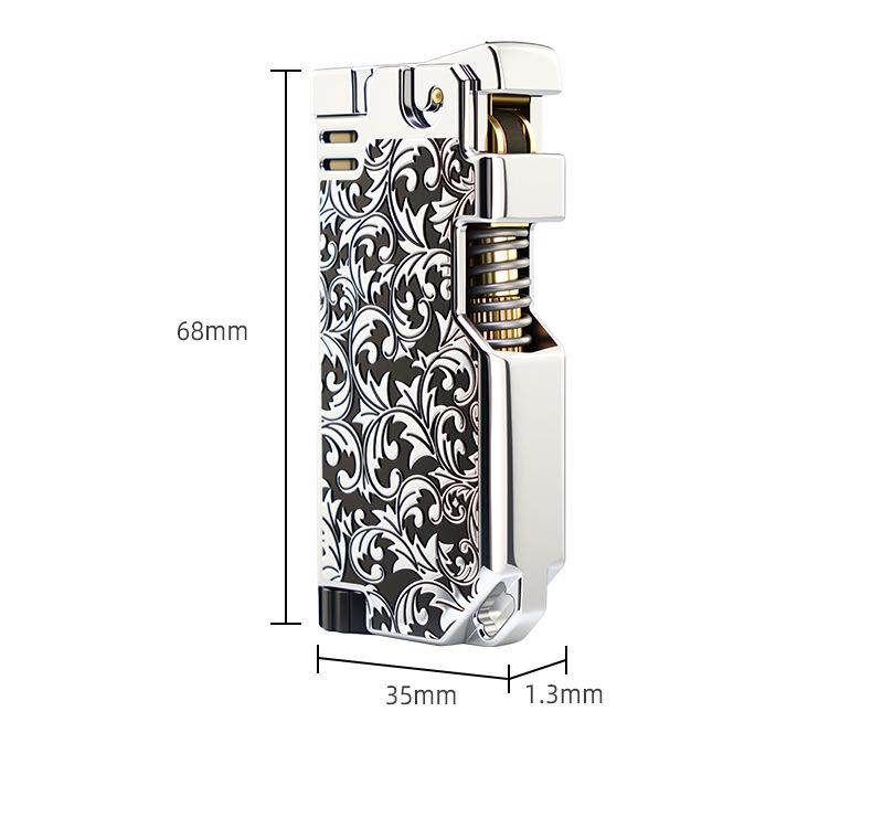 Creative Retro Flint God of Wealth Lighter with Color Print