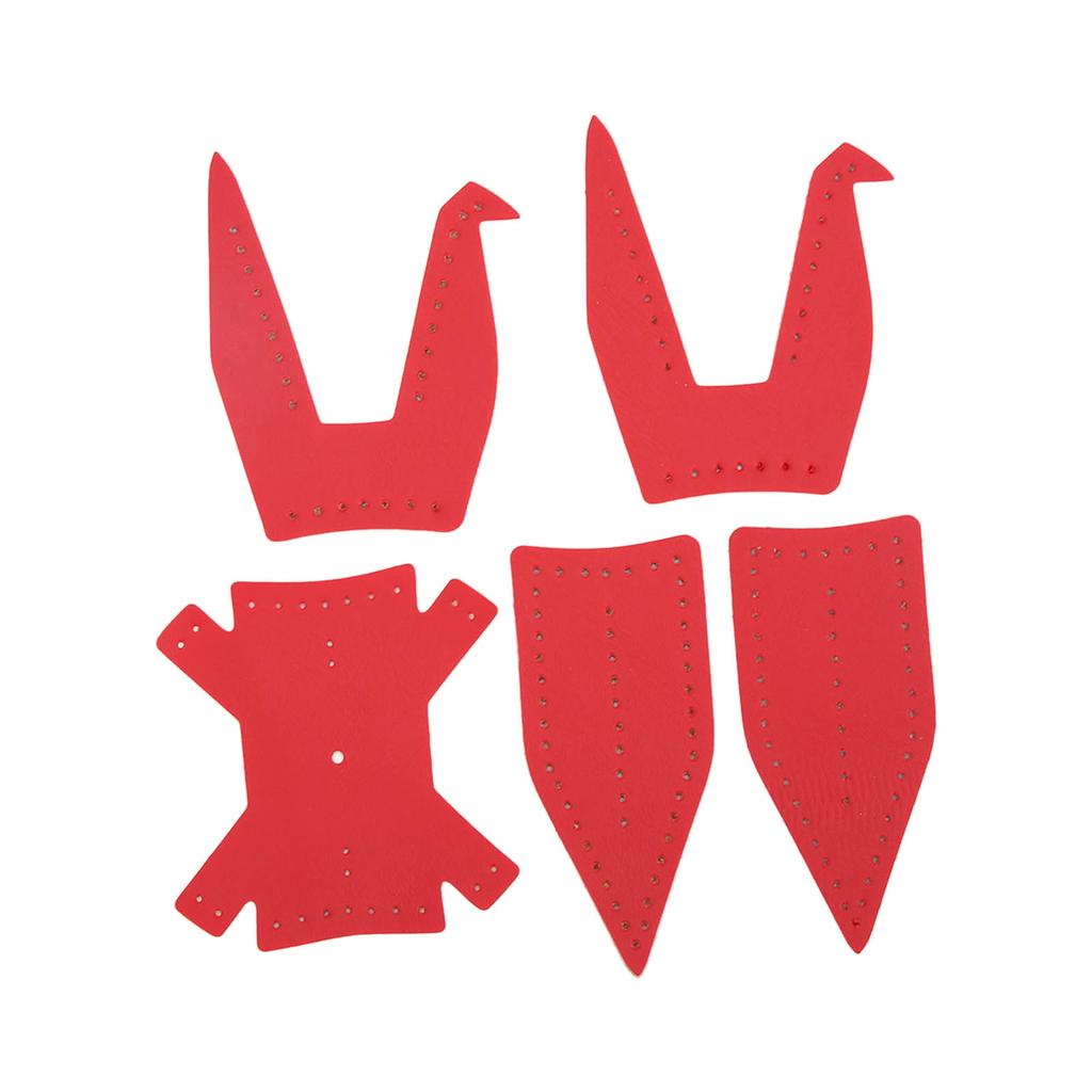 Semi Finished Paper Cranes Artificial Leather Soft Innovative Red Pendant for Car Decro Gifts