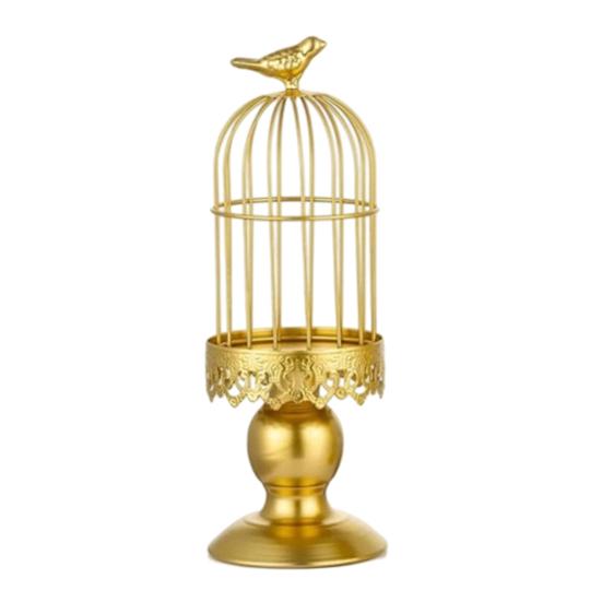 Yousheng Birdcage Candle Holder, Vintage Iron Candle Stick Holder, Decorative Wedding Candle Centerpiece for