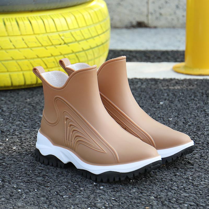 

Модные водонепроницаемые короткие бархатные нескользящие сапоги для взрослых 41