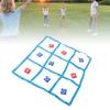 Large XO Outdoor Game Nylon XO Board Toss Yard Game with X and O Bn Bags Drawstring Bag for Kids Backyard Lawn Camping Games