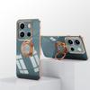 For Xiaomi Redmi Note 13 Pro 5G/Poco X6 5G Case Precise Cutouts 6D Electroplating TPU Phone Cover with Ring Holder