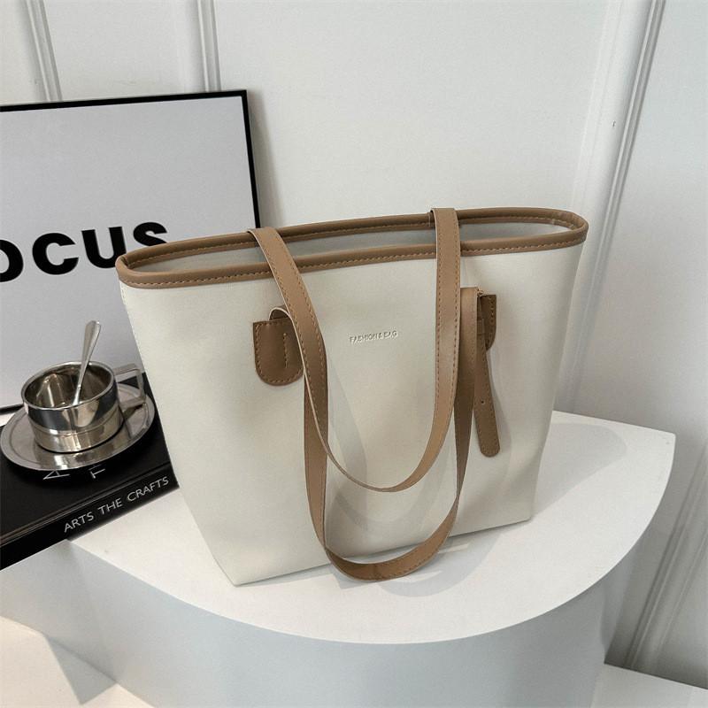 Stylish And Spacious Pu Tote Bag For Women In Casual Street Style With Trendy Colors