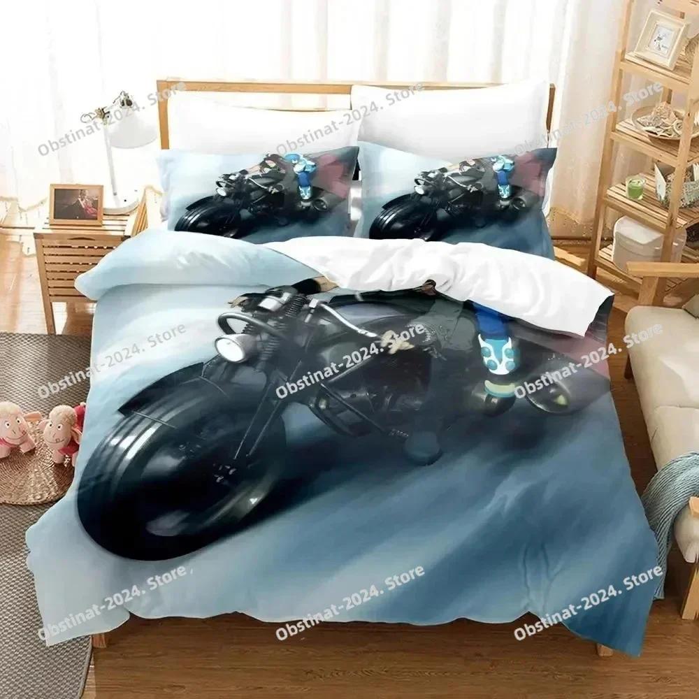 Anime DRAMAtical Murder Game Bedding Set Print single Comforter Quilt Bed Cover Duvet Cover Pillow Case 3 Pieces Kids Adult Size