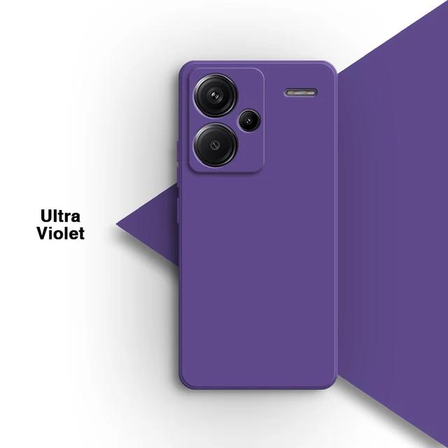 

Для Redmi Note 13 Pro+ Plus Чехол Мягкие силиконовые чехлы для телефонов Candy Color для Redmi Note 13 Pro Задняя крышка Coque Note 13 5G Чехол Redmi Note 13 5G темно-фиолетового