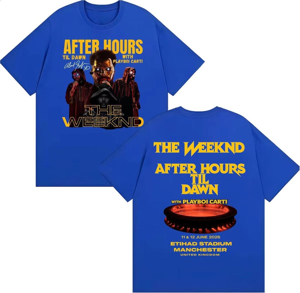 Summer Hot Sale The Weeknd After Hours Til Dawn With Playboi Carti 2026 Tour T Shirt Y2k Unisex Harajuku Hip Hop Punk T-Shirts