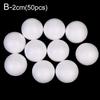 10/50/100PCS DIY Round Styrofoam Balls Christmas Ball White Modelling Polystyrene Foam Craft Balls Christmas Decorations Wedding