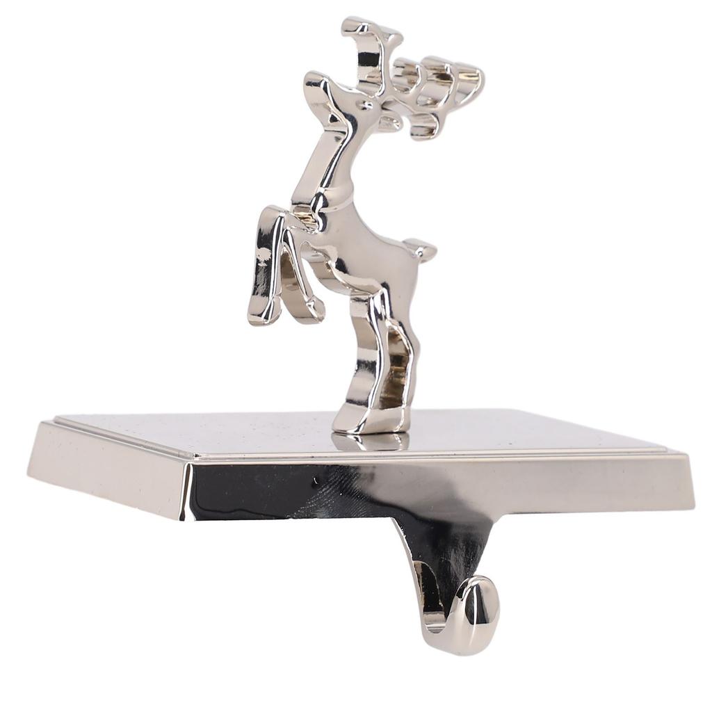 Fireplace Hook Elk Hook Festival Holiday Moose Silver Snowflakes Snowmen Stainless Steel Christmas Trees Household