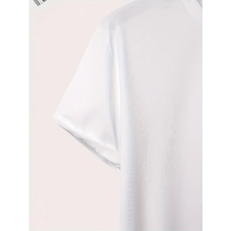 Tamanhos Europeus 0320 LIFE Camisetas Masculinas de Verão de Manga Curta, Camisetas Básicas Masculinas Estampadas da Moda e Tendência