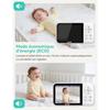 GHB Babyphone Caméra 3,2'' LCD, 2100mAh, Température, Vision Nocturne, Zoom &amp; Audio Bidirectionnel