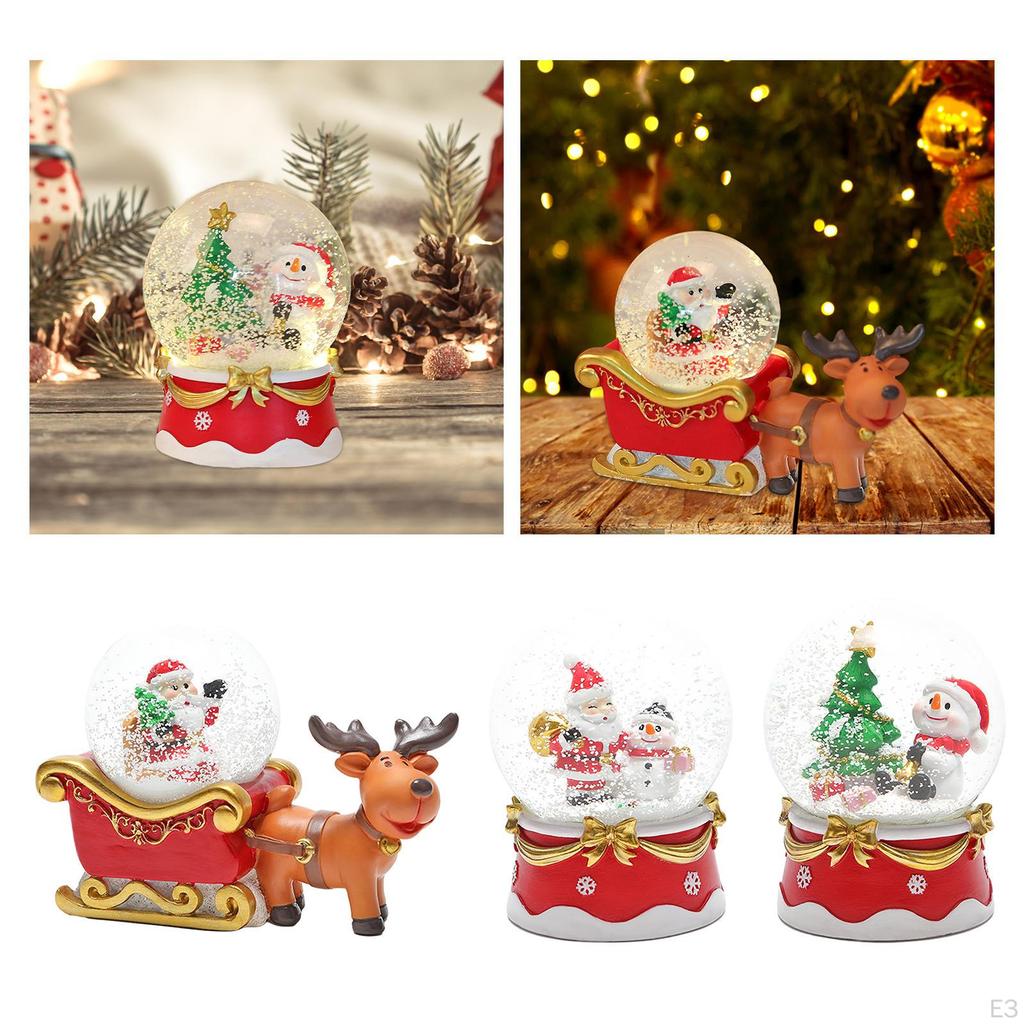 Vánoční dekorace sněhové koule Řemeslný stůl s postavou Santa Clause pro