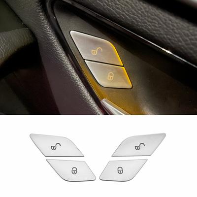 Krycí samolepky odemykacích tlačítek zámku dveří auta Mercedes Benz třídy CES GLC W205 W213 X253 Vito W447 W222 Autodoplňky