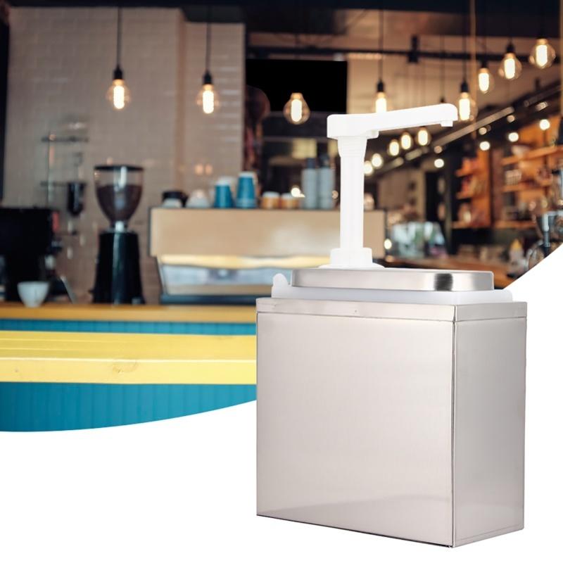 Dávkovač omáček do kuchyně, pumpa na omáčku, nástroj na dávkování dochucovadel pro domácí použití, restaurace, hotel 2L se základnou