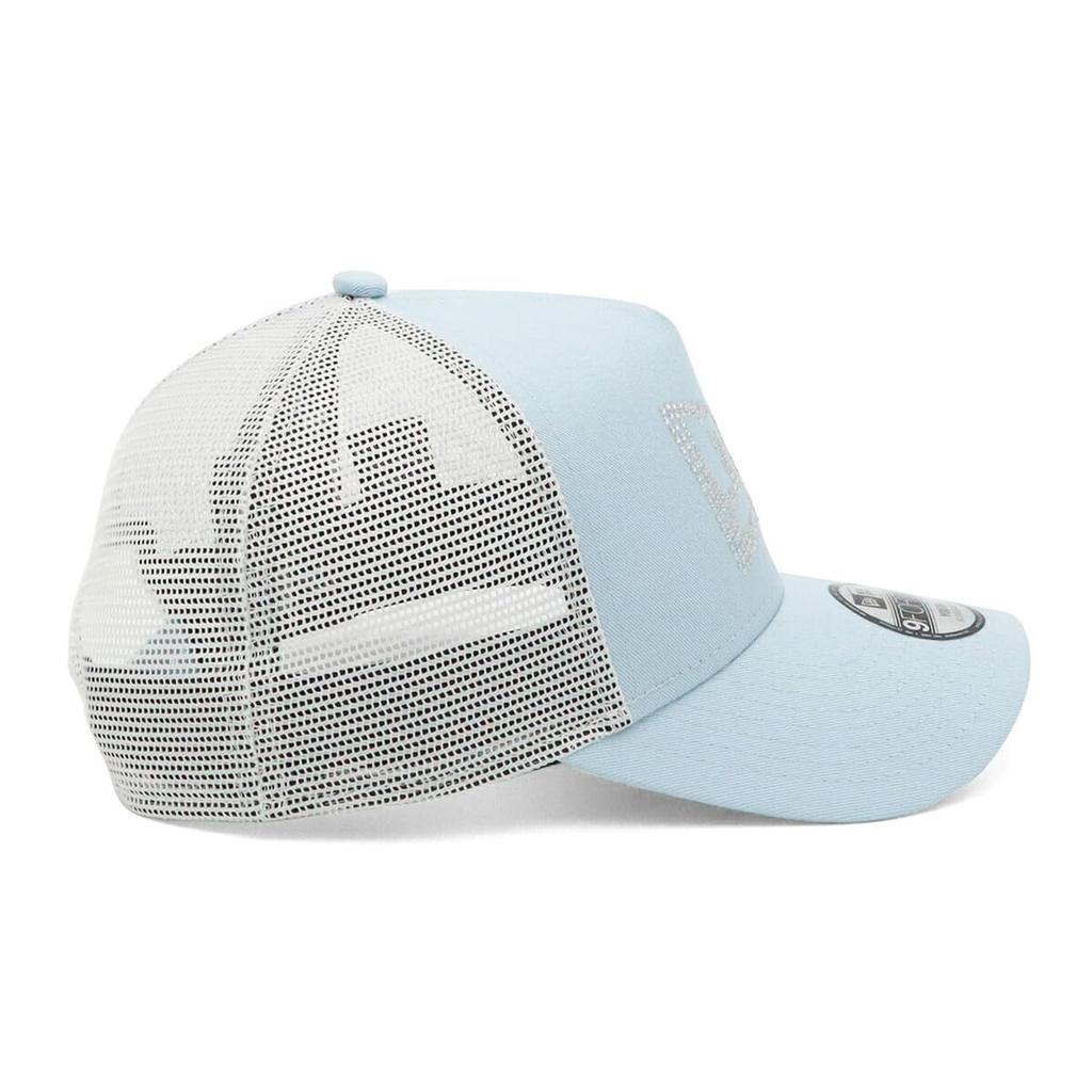 [New Era] New Era Dětská síťovaná kšiltovka Youth 9FORTY A-Frame Trucker 14666046 NER33K1806 Světle modrá s kamínky Logo vlajky ONSPOTZ Exkluzivní Dívčí Dětská kšiltovka