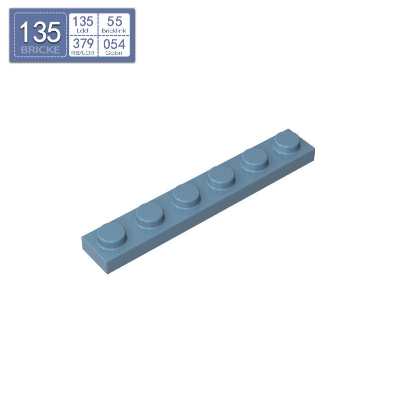BRICKE 1x6 Thin Plate for Lego 3666 Compatibility – Loose MOC Building Blocks