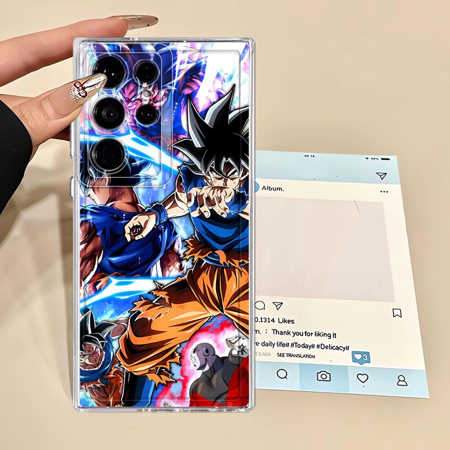Hülle für Samsung Galaxy S24 S26 S21 Note 20 Ultra 10 S23 Ultra S22 FE S20 Plus S25 Edge Handyhülle D-Dragons Ball Anime