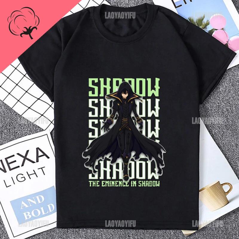 The Eminence In Shadow Cool Printed Anime T-shirt Cotton Fashion Harajuku Style Man T Shirt Casual Loose Streetwear Unisex Tees