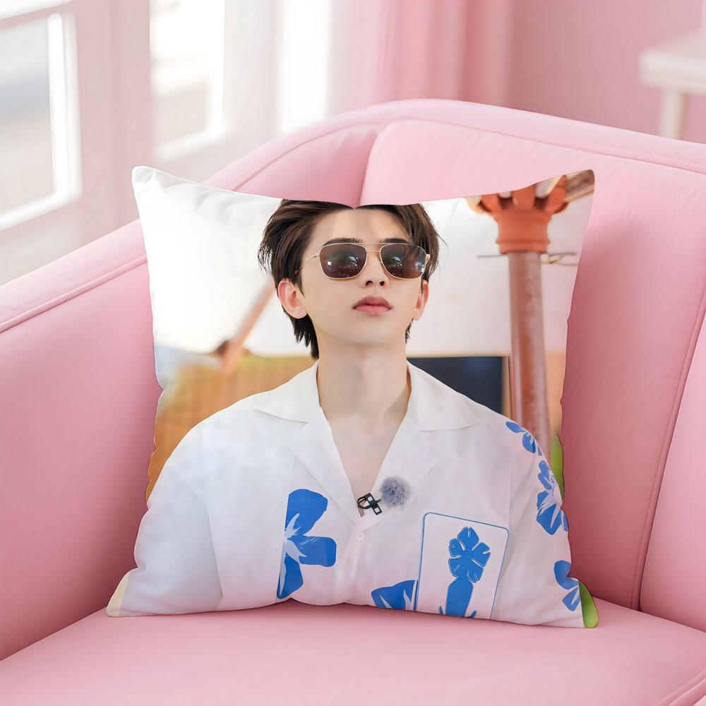 singer trendy CCai Xukun Cushion Cover Pillow Case Soft Skin Friendly Fabric  Concealed Zipper