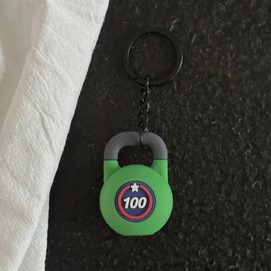 Sports Keychain Pendant Decorative Kettlebell Dumbbell Design Keyring Car Keys Bags Backpacks Accessory