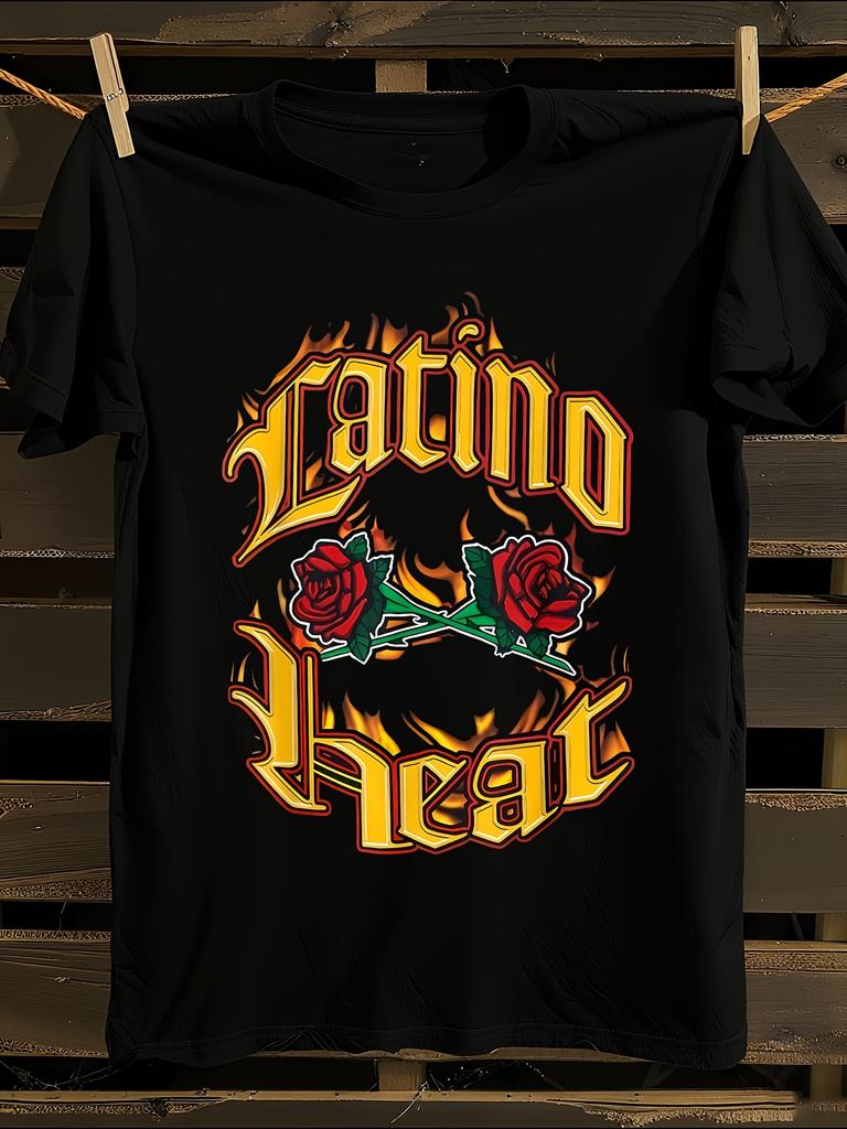s Latino Heat Can You Stand The Heat T-Shirt Mens Tshirt Womens Tshirts with Letters Print Short Sleeves T-Shirt Casual Street Tee Shirt Top