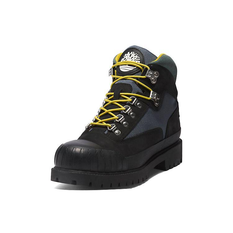 Timberland Heritage Series Rubber-Toe Leather Durable Short Outdoor Boots Men boots Black Gray A5QCZ001