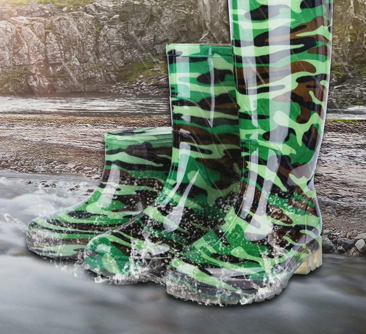 2025 Pánské vysoké maskáčové voděodolné stavební boty