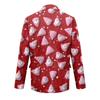 Herren Hässlicher Weihnachten Kord Warmtaschen Anzugjacke Strickjacke Herren Freizeitanzug