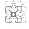 Industrial Aluminum Profile 40x40 EB