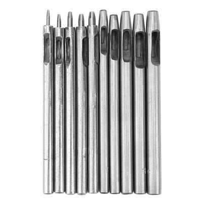 10pcs Leather Strap Watch Band Belt Eyelet Hole Punch Drilling Tool Hand Puncher