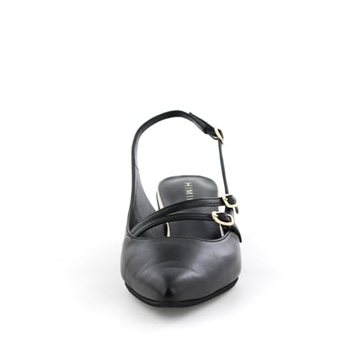 HIMIKO/Himiko/Double Belt Slingback Pumps/651506 Black 230