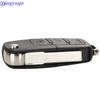 jingyuqin  2/3/4 B Folding Car Remote Key Shell Case Fob For VW Passat Polo Golf Touran Bora Ibiza Leon Octavia Fabia