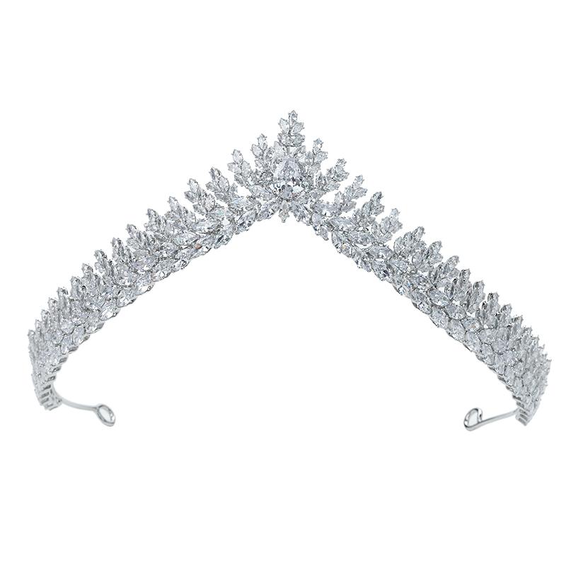 Bridal Wedding Tiara Classic New Fashion Design Bridal Hair Accessories Anniversary Wedding Women Crowns BC6026 Corona Princesa