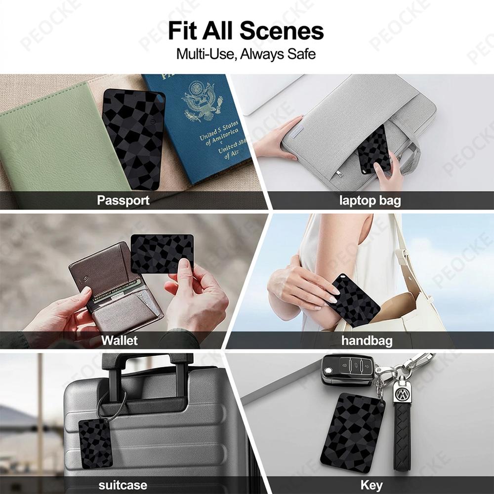 Android/iOS Bluetooth GPS Tracker Smart Tracker Card Works With Google Find Hub Apple Find My Dual System Anti-Lost Location Tag