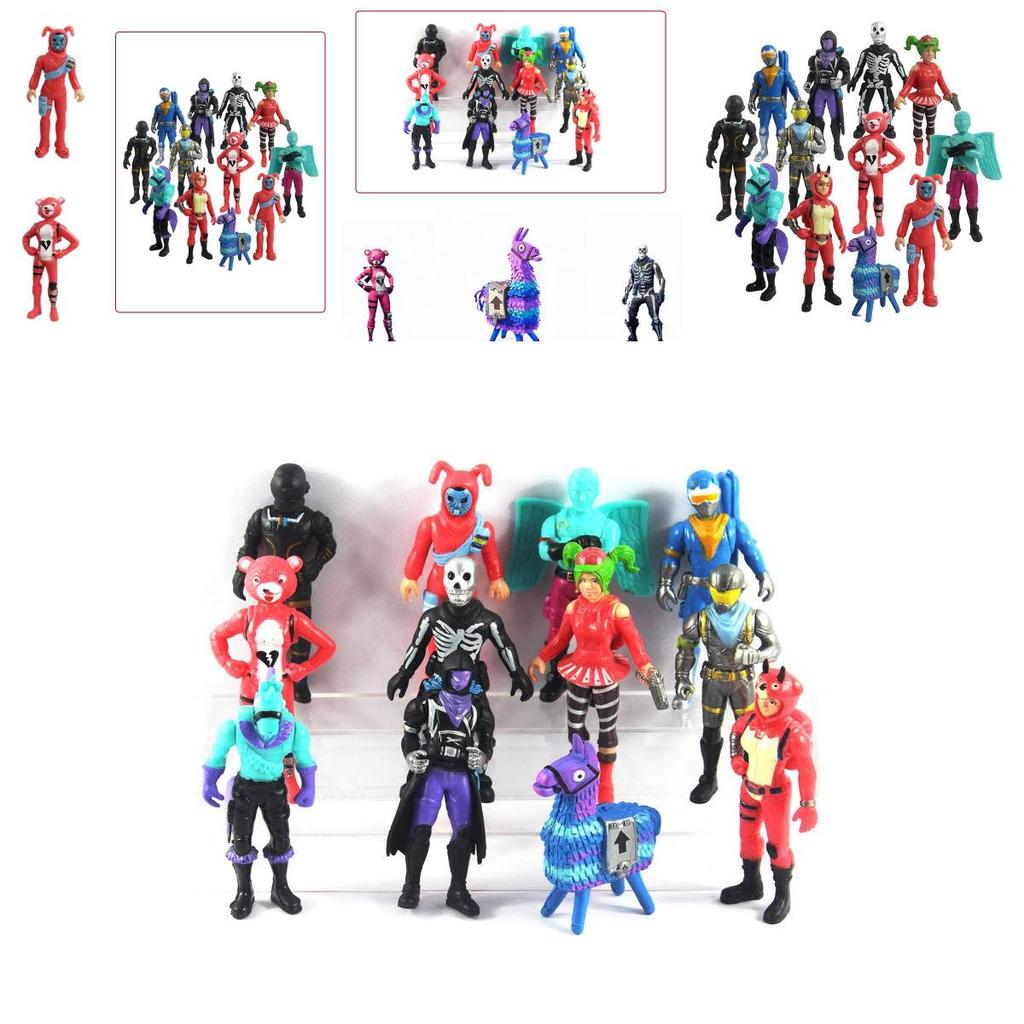 Pvc 12pc Fortnight Action Figure Pack Game Collection Toy Doll Playset
