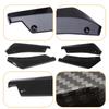 2pcs Universal Car Rear Bumper Lip Diffuser Splitter Spoiler Scratch Protector Black Carbon Fiber Rear Lip Wrap Angle Splitters