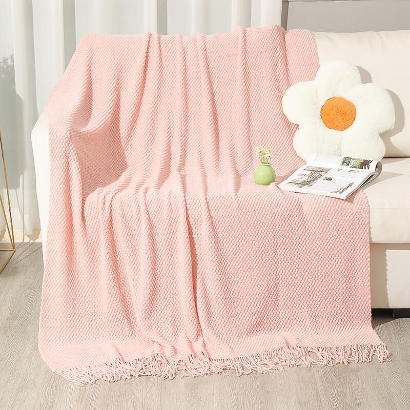 OEING Knitted Throw Blanket 130x230cm with Tassels