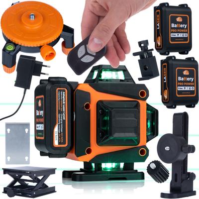 Animal Pro Hawk RAPH 16L – Laser Krzyżowy 16 Linii | IP54 | USB-C | Zestaw Z Pilotem, 2 Akumulatorami Li-Ion I Walizką