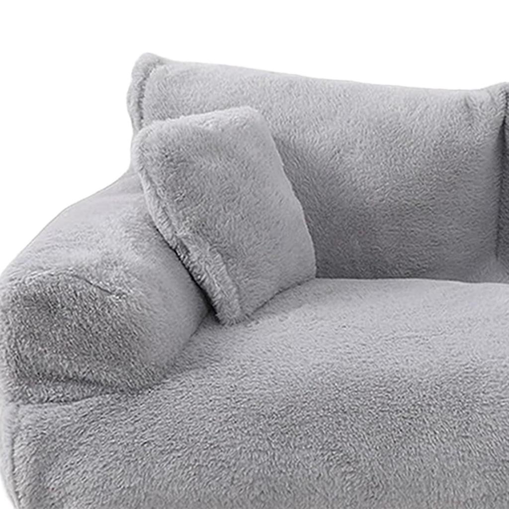 Pet Sofa Plush Comfortable Anti Skid Base All Seasons Rectangle Pet Supplies Dog Couch with Removable Cover for Kitten Pet Dog