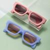 New Style Sweet-Cool Square-Frame Sunglasses Women's Street Style Trendy Fashion Sunglasses 5384
