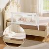 VEVOR Toddler Bed Rail, Kids Beds Guard Rail with Reinforced Iron Pipe and Oxford Cloth, Adjustable Height Bed Side Railing