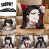 Daddy Demon VTuber Vox Akuma Square Sofa Pillow Cover Solid Color Living Room Home Decor Cushion Case